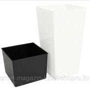 Кашпо для цветов URBI SQUARE DURS325-S449 белый 2 предмета 21 и 49л фото