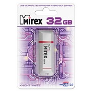 USB флеш-накопитель Mirex KNIGHT WHITE 32GB ecopack, USB флэш-накопитель фото
