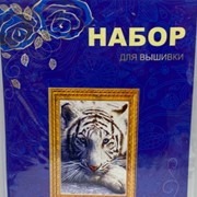 Набор для вышивания крестиком белый тигр фото