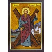 "Святой Андрей Первозданный" иконы и картины из янтаря возможно на заказ