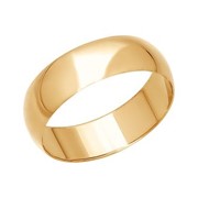 Широкое обручальное кольцо (110029) фото