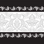 Стеновая панель ПРС-2 Черно-белая лилия фотография