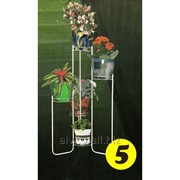 Напольная подставка под цветы на 5 вазонов фото