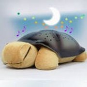 Музыкальная черепашка - проектор звездного неба, персиковая фото