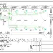 Монтажная схема системы вентиляции бассейна — 112м2. фото