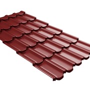 Металлочерепица Монтеррей Супер, Толщина: 0.5 мм, Цвет: графитовый серый, Покрытие: Normal Rooftop Glance фотография