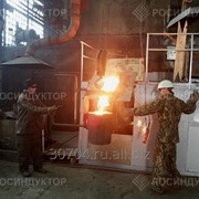 Печь индукционная плавильная, емкость для плавки 250 кг фото