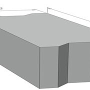Блок бетонный для стен подвалов, марка ФБС 9.6.6-т фотография