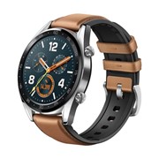Смарт-часы HUAWEI WATCH GT Brown Hybrid Strap, 46мм, 1.39“, Amoled, коричневые фото