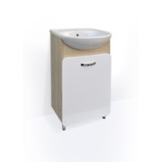 Тумба 'Уно' с раковиной 'Элегия' 50 х 30 х 85 см фото