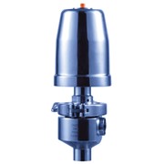 Регулирующий гигиенический угловой клапан с пневмоприводом серия 6010/6020