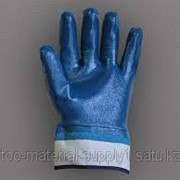 Перчатки нитриловые синие фото
