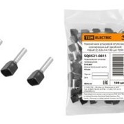 Наконечник штыревой втулочный изолированный (двойной) НШвИ (2) 6,0х14 черный (100 шт) TDM ELECTRIC SQ0521-0011 Наконечни фото