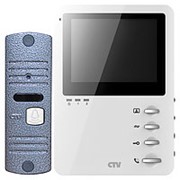 CTV-DP1400M W Комплект цветного видеодомофона в одной коробке(антивандальная вызывная панель CTV-D10NG и цветной монитор CTV-M1400M), монитор с фото