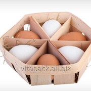 Упаковка из шпона для яиц фото
