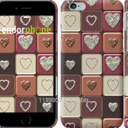 Чехол на iPhone 6 Шоколад с сердечками 3051c-45 фотография