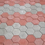 Плитка тротуарная «Квадрат» (красная) 300×300×50