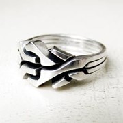 Серебреное кольцо “Вечный лабиринт“ от Wickerring фотография