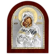 Икона Владимирской Божьей Матери Silver Axion Греция 260 х 310 мм серебряная