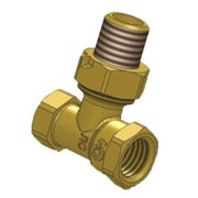 Клапан запорно-регулирующий угловой для радиаторов д.15