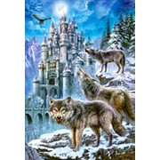 Пазл Castorland 1500 деталей Волки и замок, средний размер элементов 1,6?1,4 см фотография