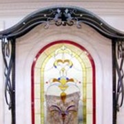 Кованые козырьки фото