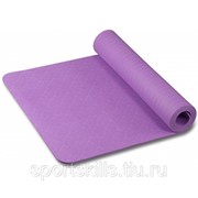 Коврик для йоги и фитнеса INDIGO TPE с тиснением IN020 173*61*0,6 см Фиолетовый фото