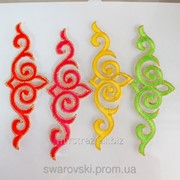 Украшение для одежды. Термоклеевой декор. Размер 13х4,5см. (1шт) фото