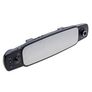 Автовидеорегистратор в зеркале заднего вида V110, 2 камеры, разрешение HD1280х720P, с GPS,3,0"LEDдисплей, угол обзора 90, SD 32GB