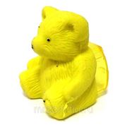 Точилка и ластик мишка с сумкой желтая (848489) фото