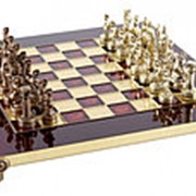 Шахматы “Греко-Романский период“ 28x28x1.8;H=5.4 см. арт.MP-S-3-C-28-RED фотография