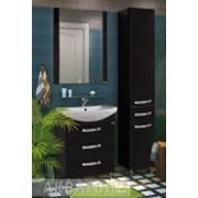 Комплект мебели для ванной Ария 65Н черный глянец (Акватон) фото