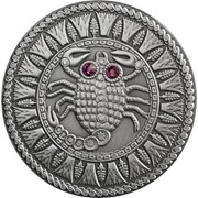 Зодиак. Скорпион - серебряная монета (Беларусь) фотография