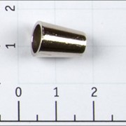 Концевик металл цв никель (уп 100шт) Ко-2 фотография
