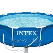 Круглый каркасный бассейн Intex 28202 Metal Frame,(305x76см) фотография