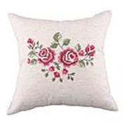 Декоративная подушка 45*45 см“розы“, вышивка,лен SANTALINO (703-691-08) фото
