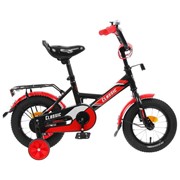 Велосипед 12“ Graffiti Classic, цвет черный/красный фотография