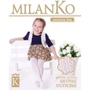 Детские ажурные колготки из хлопка MilanKo фото