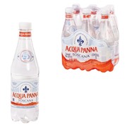 Вода негазированная минеральная ACQUA PANNA (Аква Панна), 0,5 л, пластиковая бутылка, Италия фото