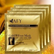 Педикюрные носочки для ног 24K Gold Foot Mask AFY фото