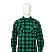 Рубашка мод., фланель, (зелено-чорный, красно-чорный)