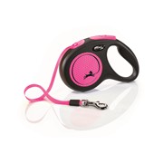 flexi flexi рулетка-ремень светоотражающая для собак, розовая (15кг, 5м) фотография