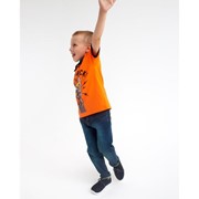 Футболка-поло для мальчика, цвет оранжевый, рост 134 см (9 лет) фотография