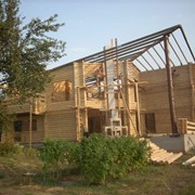 Строительство деревяных домов. фото