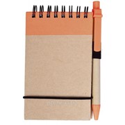 Блокнот на кольцах Eco Note с ручкой, оранжевый 5596.20