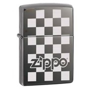 Зажигалка Zippo 324678 ZIPPO CHECKERBOARD BLACK ICE фото