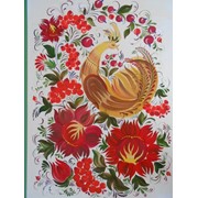 Картина“ Жар- птица“, петриковская роспись, размер 50Х70 фото
