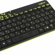 Набор клавиатура+мышь Logitech MK240 черный/жёлтый фото