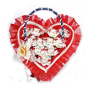 Букеты из конфет Нежное сердечко фото
