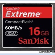 Карты памяти для мобильных телефонов SanDisk Compact Flash Extreme (60MB/s) 16GB фото